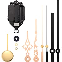 Hicarer Movimiento de Reloj de Péndulo de Cuarzo Kit de Movimiento de DIY con 2 Pares de Manecillas y Péndulo